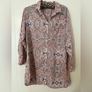 Victoria's Secret Red and Blue Nightshirt